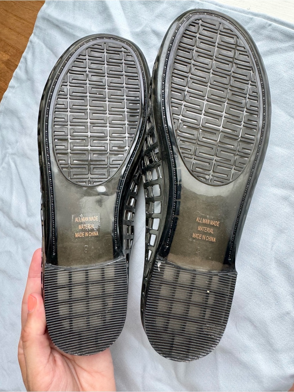 SODA Black Jelly Mary Jane Slide Sandals Flats (Size 8) - Picture 6 of 9